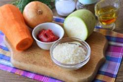 Рецепт - Овощные фрикадельки - Шаг 1 - Подготовьте все ингредиенты.