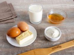 Рецепт - Медовые вафли - Шаг 1 - Подготовьте все необходимые ингредиенты.