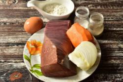 Рецепт - Печеночная запеканка в мультиварке - Шаг 1 - Подготовьте ингредиенты.