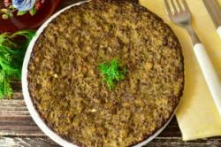 Рецепт - Печеночная запеканка в мультиварке - Шаг 7 -  Вот такая запеканка из печени получилась! Приятного аппетита!